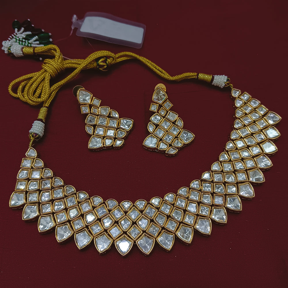 Arham Classic Polki Kundan Designer Necklace Set