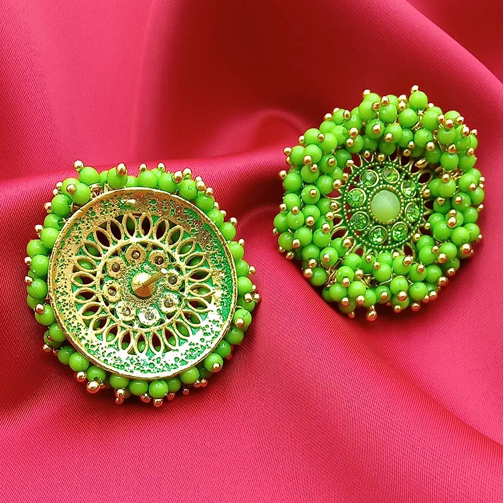 Parrot green hot sale colour earrings