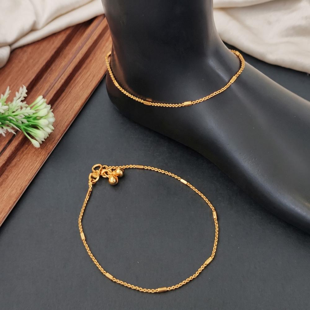 Js Fashion Stylish High Gold Anklet for Women