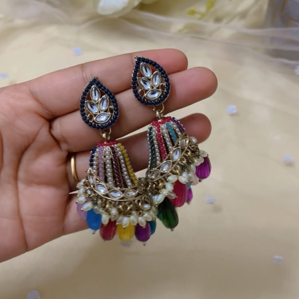 ShringarStreet kundan Earring jhumka
