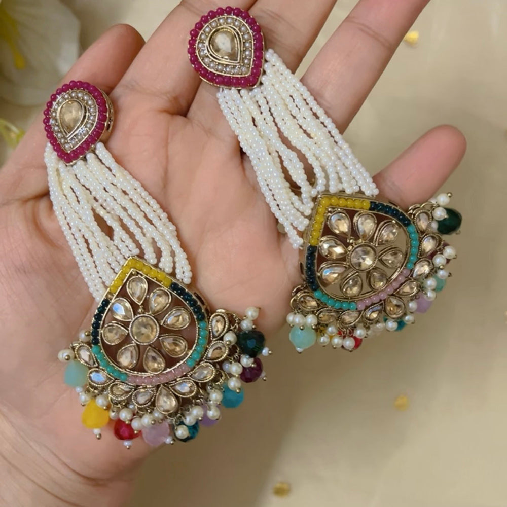 ShringarStreet pearl long earring