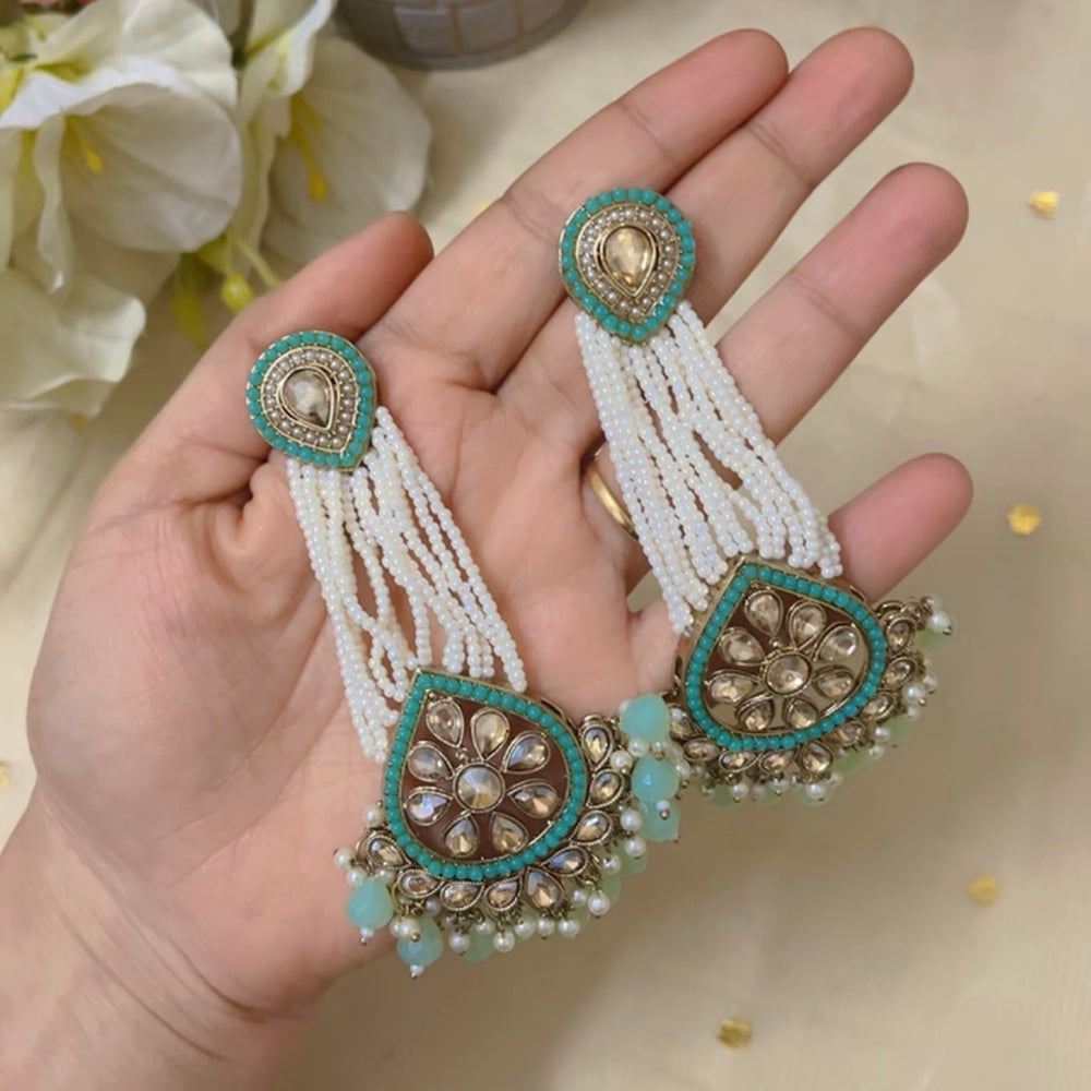 ShringarStreet pearl long earring