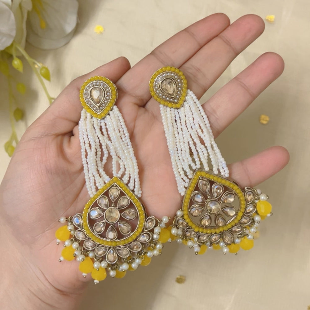 ShringarStreet pearl long earring