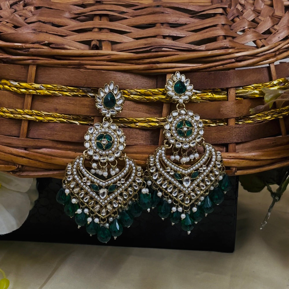 ShringarStreet Gold Plated Chandbali Earrings