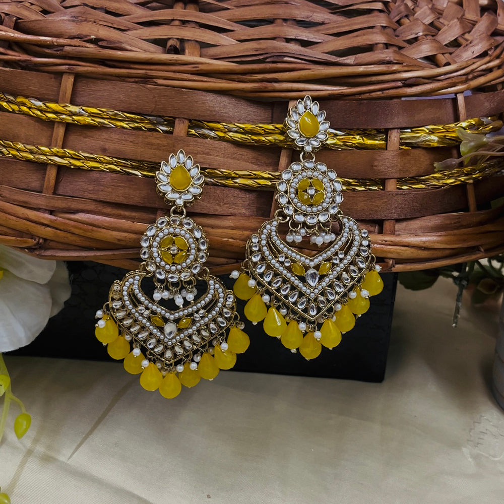 ShringarStreet Gold Plated Chandbali Earrings