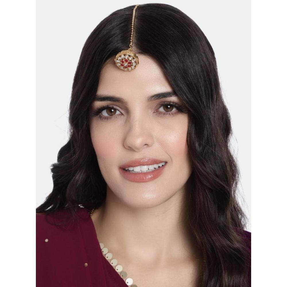 Maang Rakhdi Rajputi Etnico Gold Plated Rajasthani/Rajputi