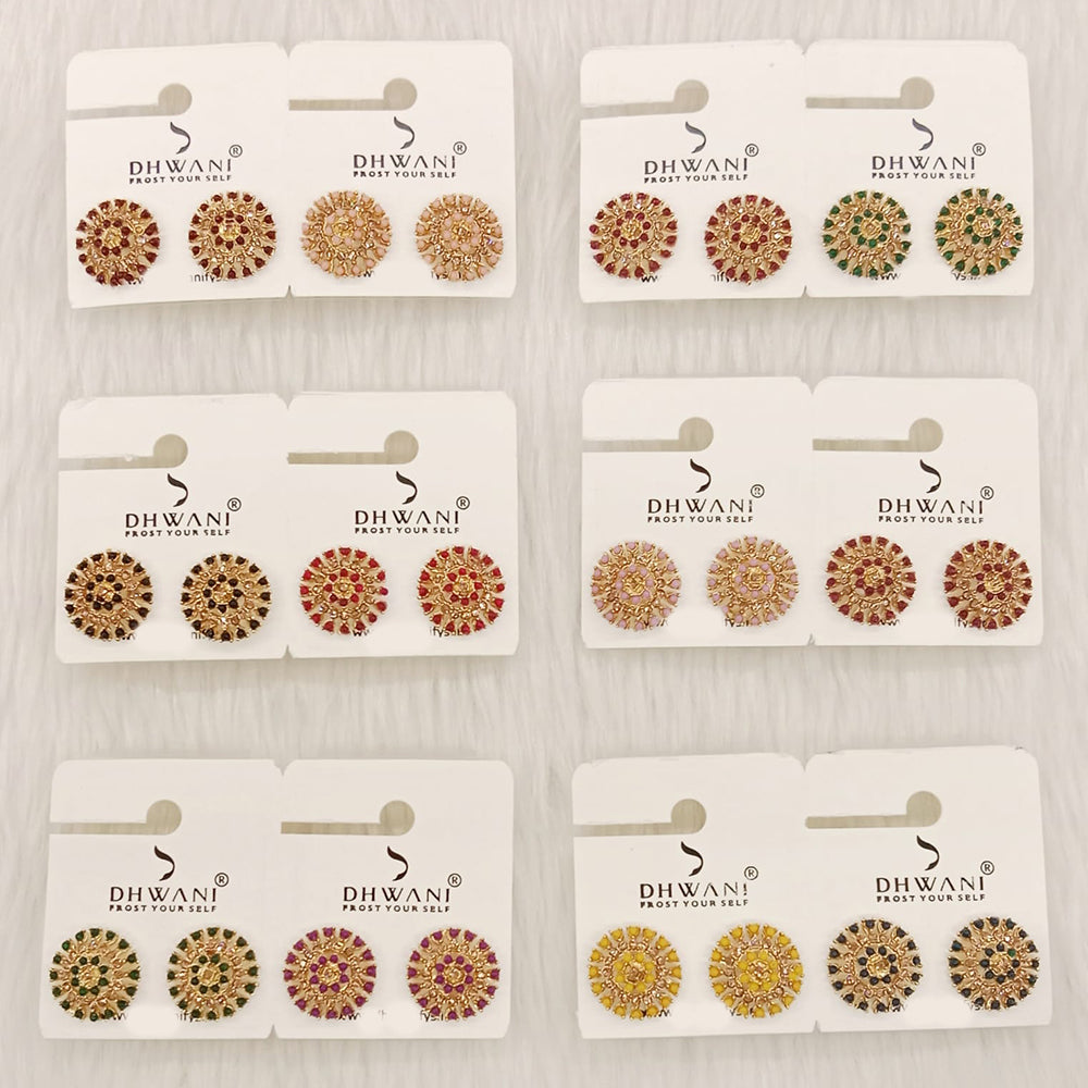 Dhwani Minimal Austrian Stone Stud Earrings