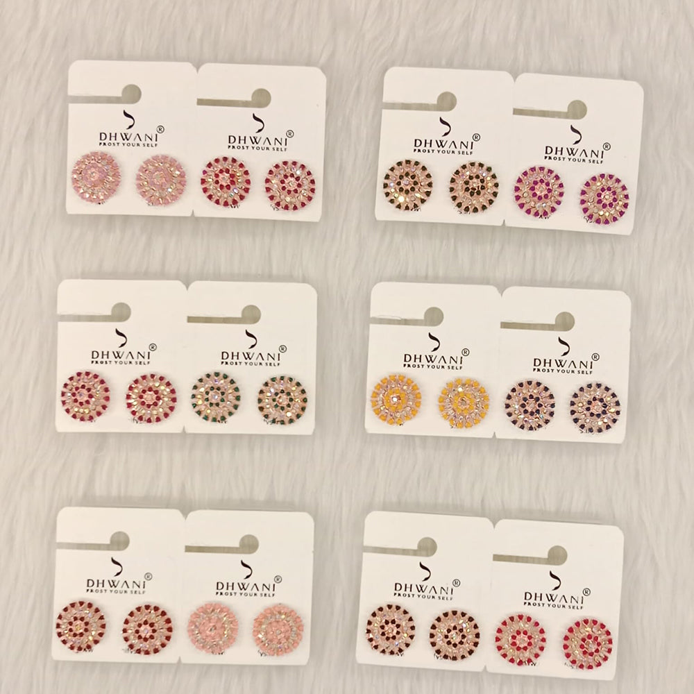 Dhwani Minimal Austrian Stone Stud Earrings