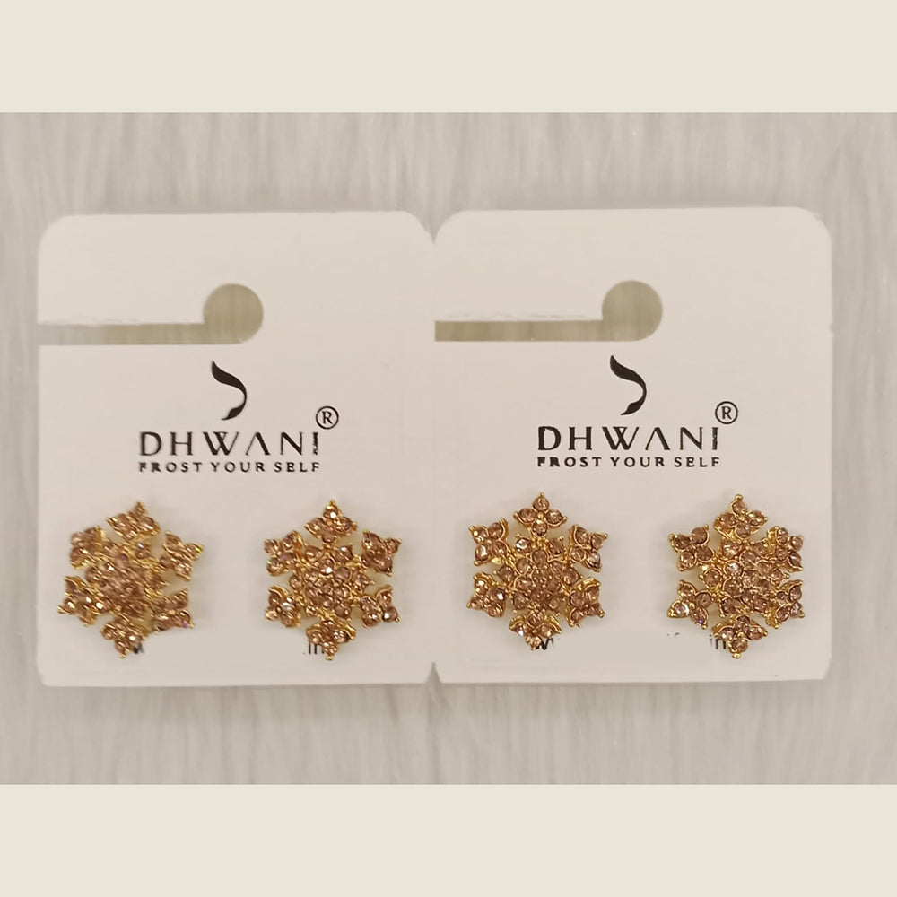 Dhwani Minimal Austrian Stone Stud Earrings