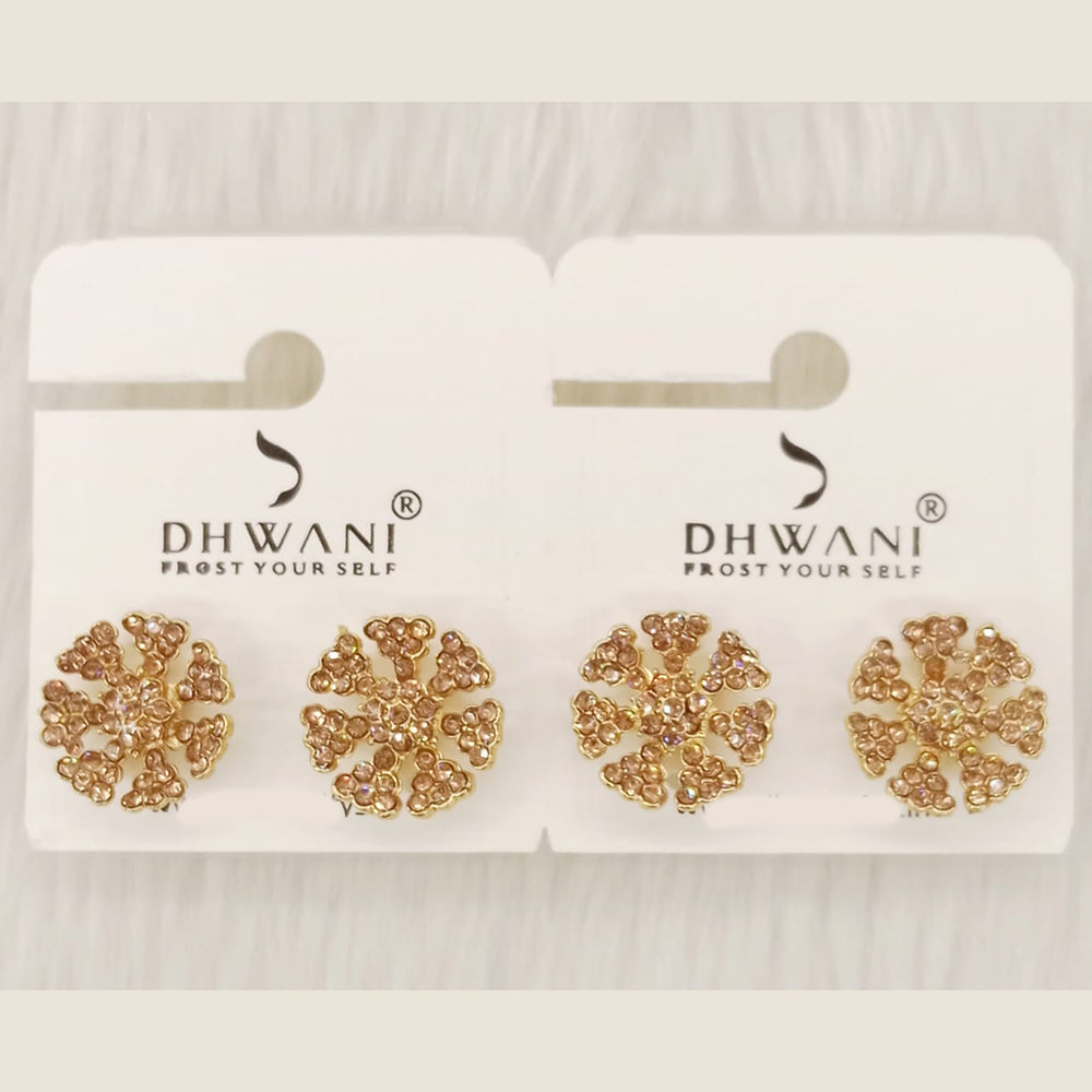 Dhwani Minimal Austrian Stone Stud Earrings