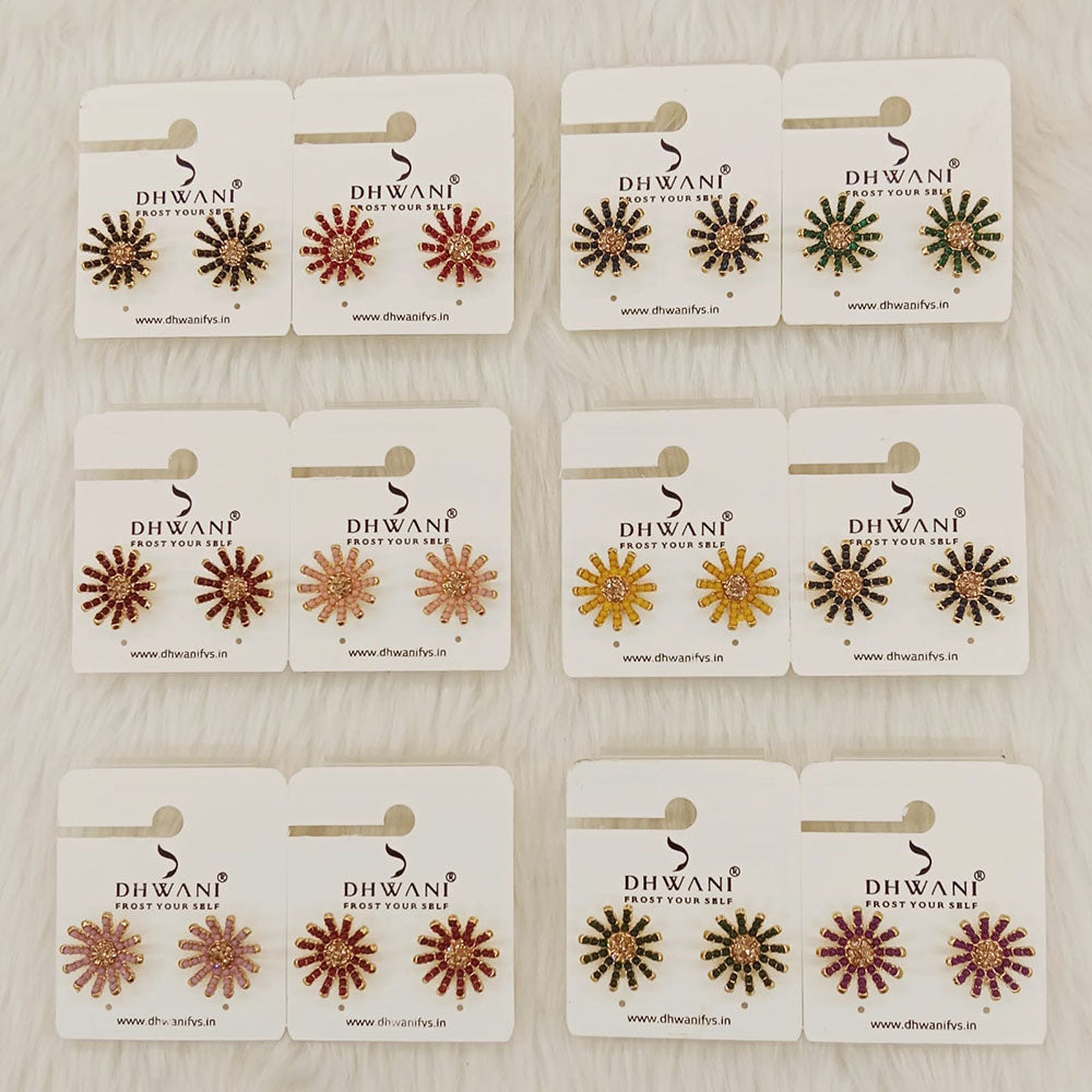 Dhwani Modern Pearl Stylish Stud Earrings (Pack Of QTY12)
