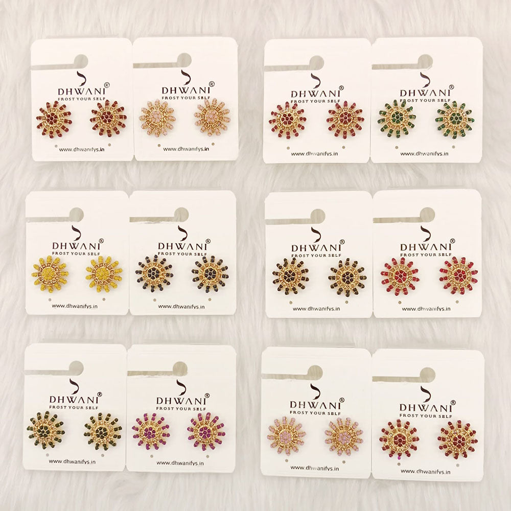 Dhwani Modern Pearl Stylish Stud Earrings (Pack Of QTY12)