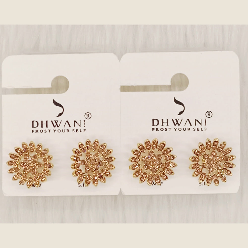 Dhwani Minimal Austrian Stone Stud Earrings