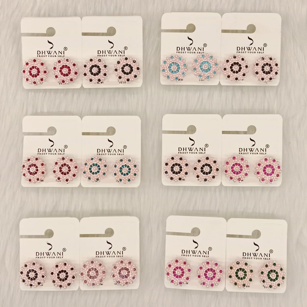 Dhwani Minimal Austrian Stone Stud Earrings