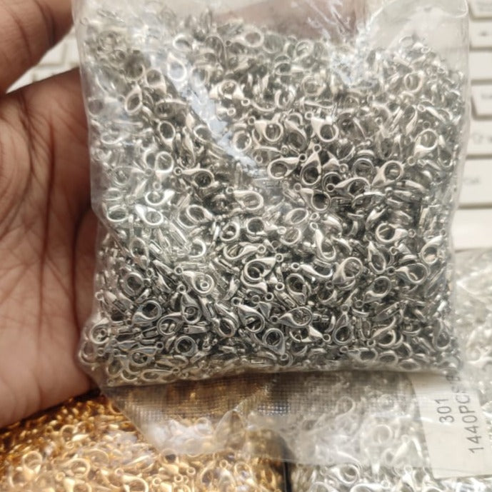 Kiraa 1440 Pcs Jewellery Making Lobster Clasps Claw Hooks for Necklace and Bracelet Findings