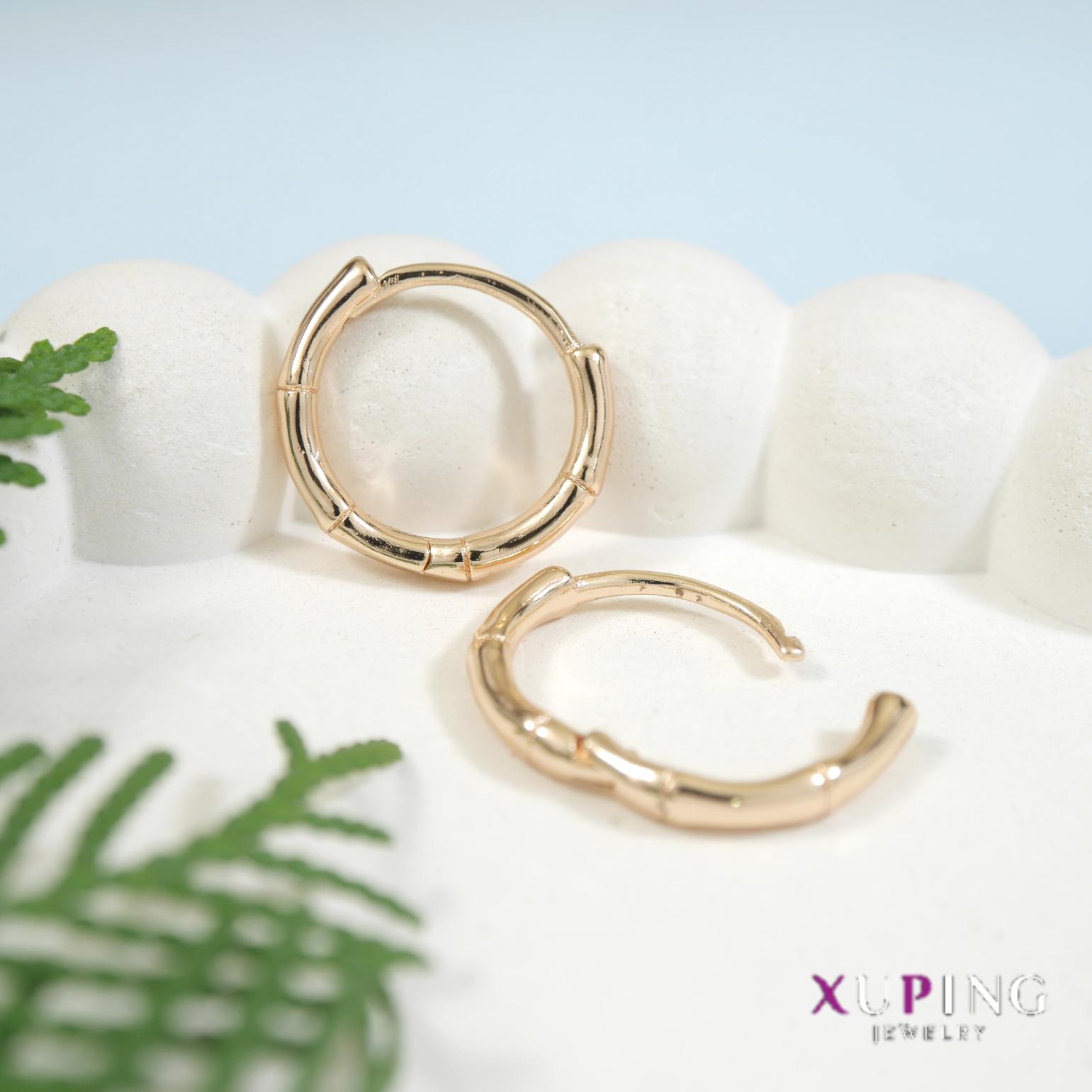 Tarohi Jewels Gold Plated Xuping Hoops Earring