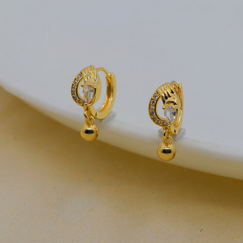 Mahavir DYE Gold Plated Premium Bali Earrings (Pack of 12)
