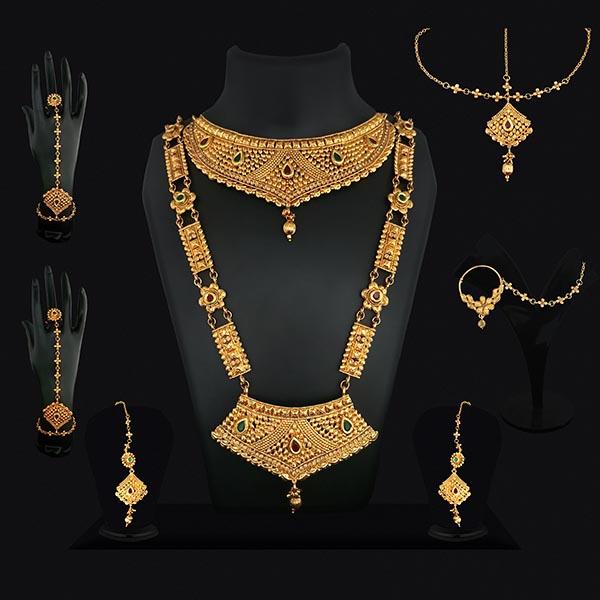 14Fashions Gold Plated Bridal Jewellery Set