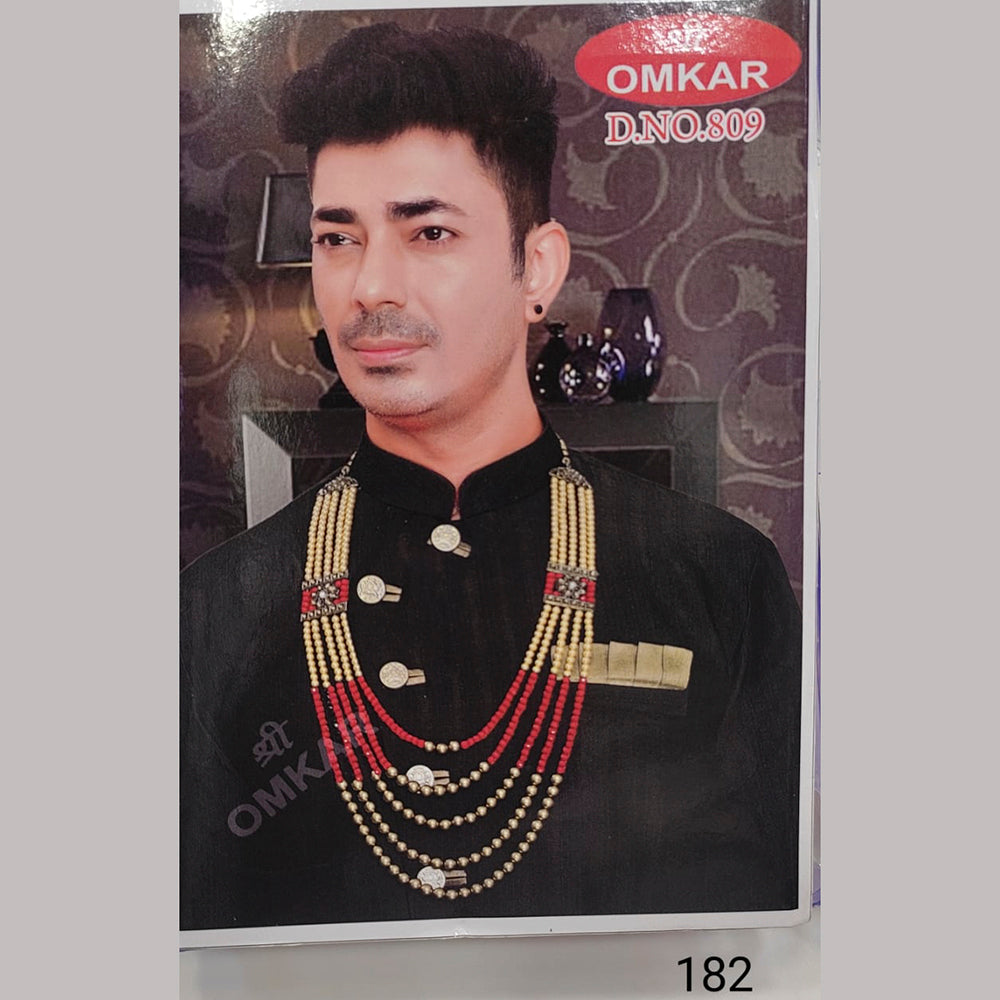 Tip Top Jewellers Gold Plated Mens Beads Necklace
