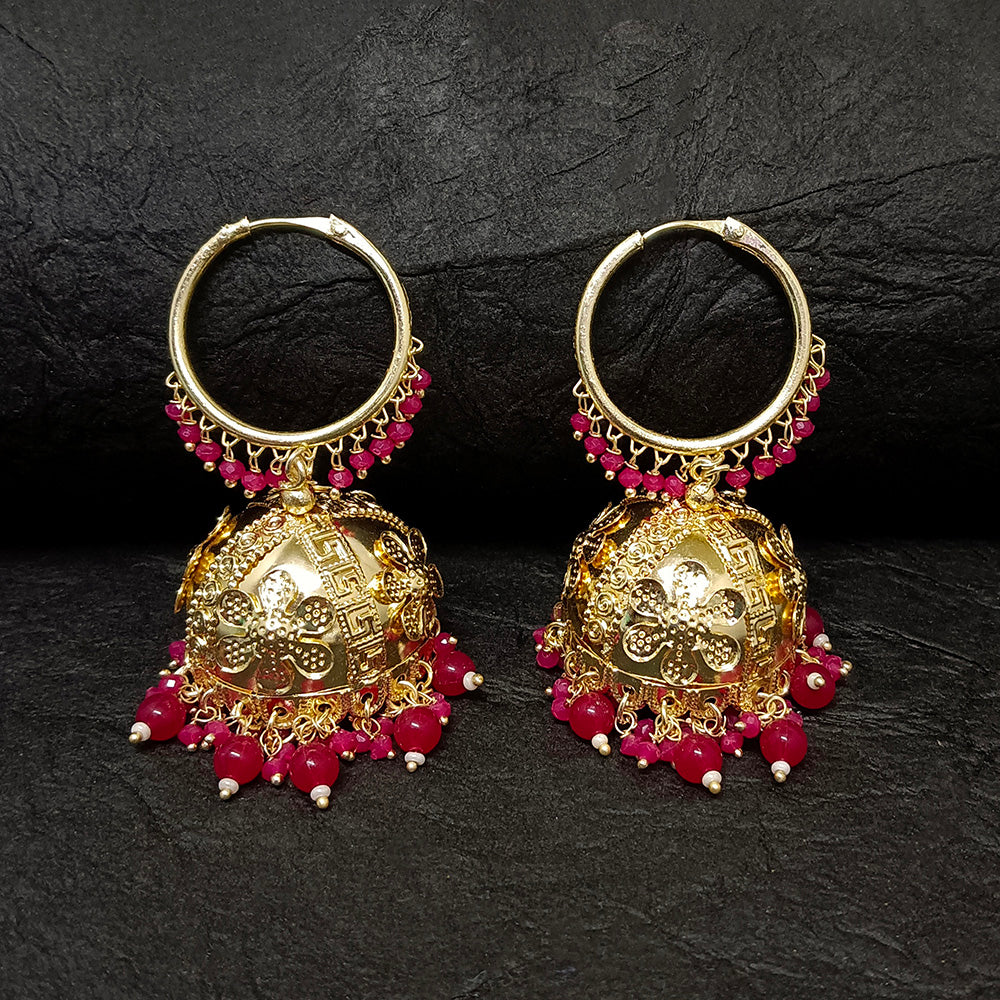 Bhavi Jewels Gold Plated Jhumki Earrings