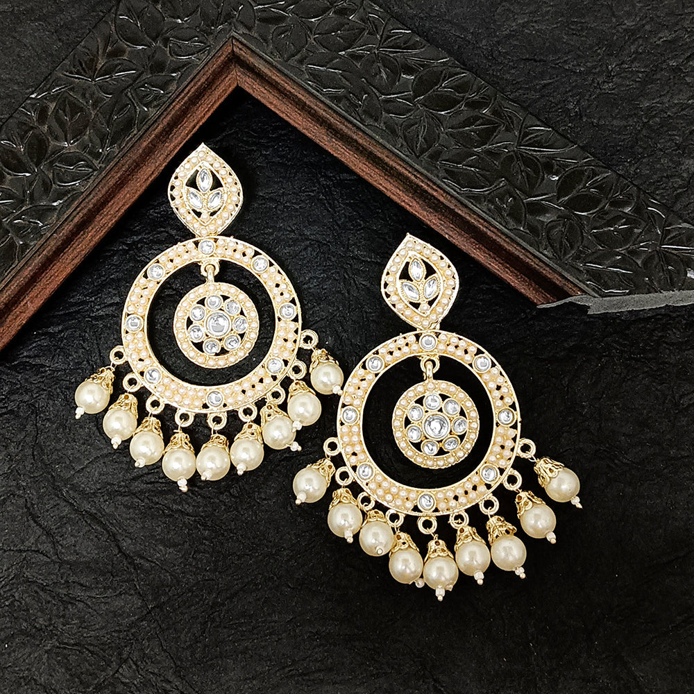 Kundan gold earrings on sale price