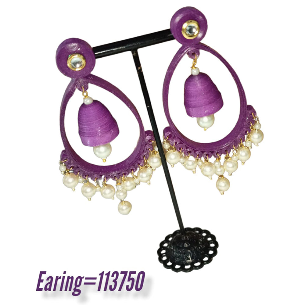 Padmawati Bangles Thread Dangler Earrings