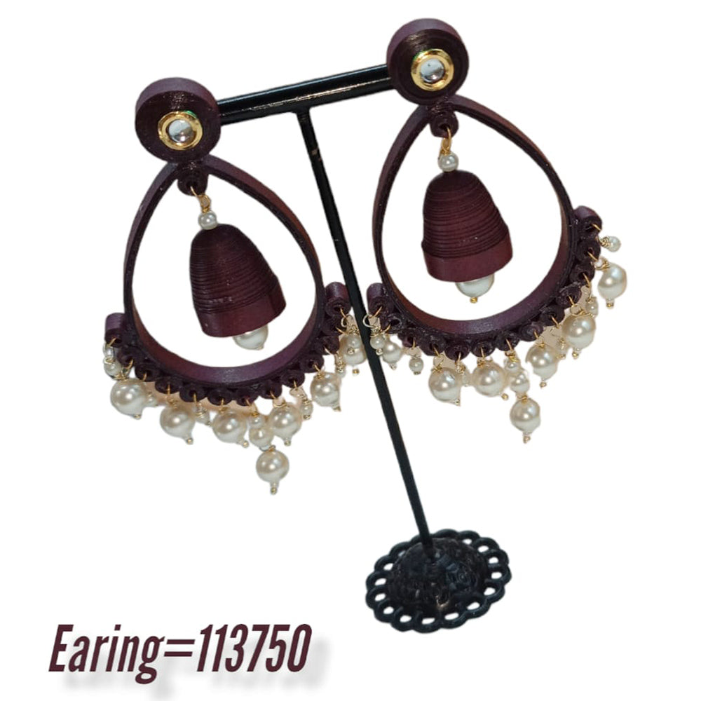 Padmawati Bangles Thread Dangler Earrings