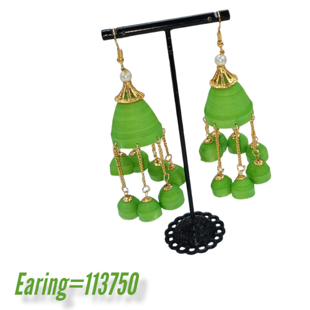 Padmawati Bangles Thread Dangler Earrings