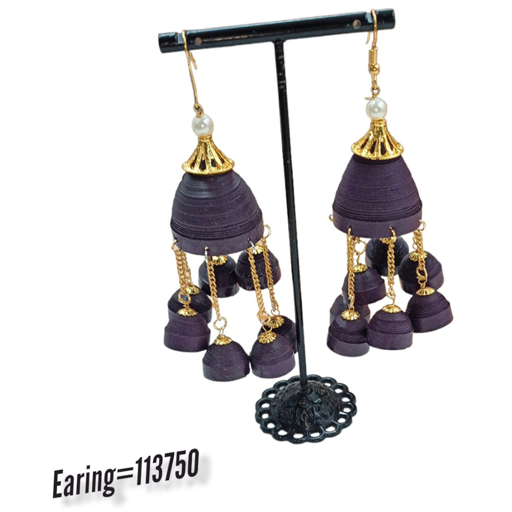 Padmawati Bangles Thread Dangler Earrings