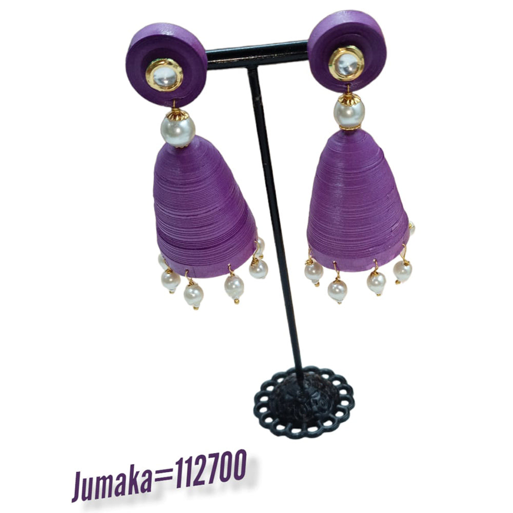 Padmawati Bangles Thread Dangler Earrings