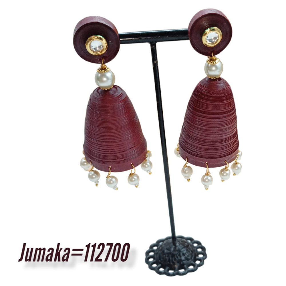 Padmawati Bangles Thread Dangler Earrings
