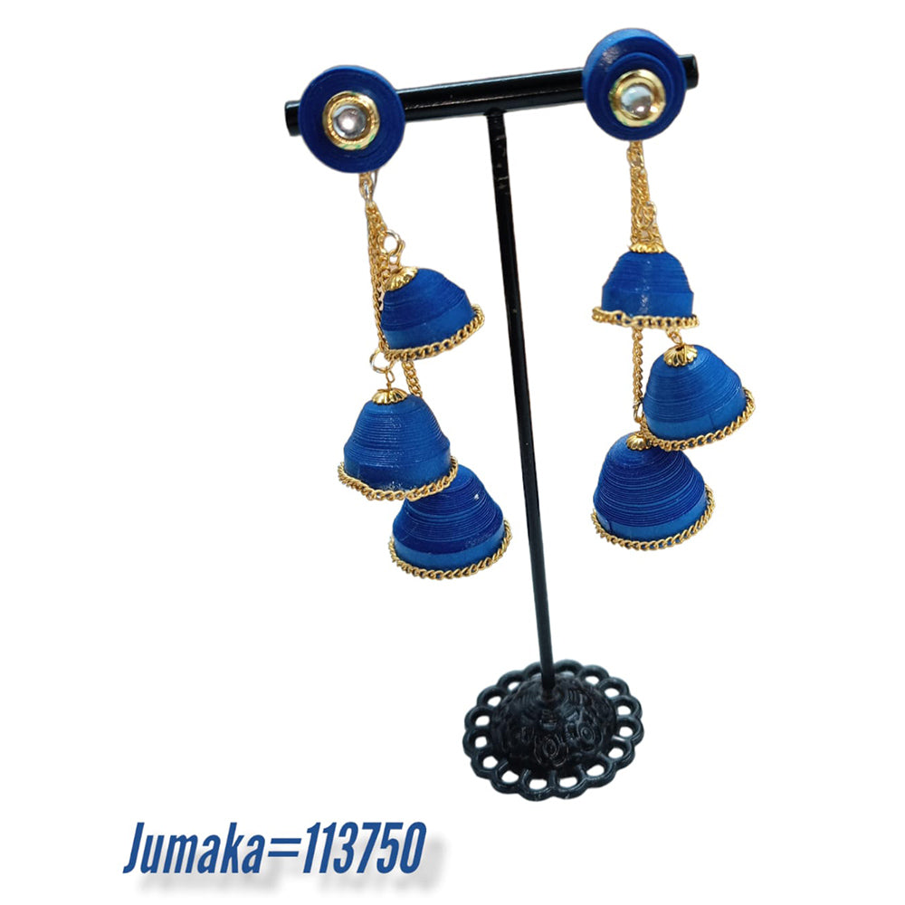 Padmawati Bangles Thread Dangler Earrings