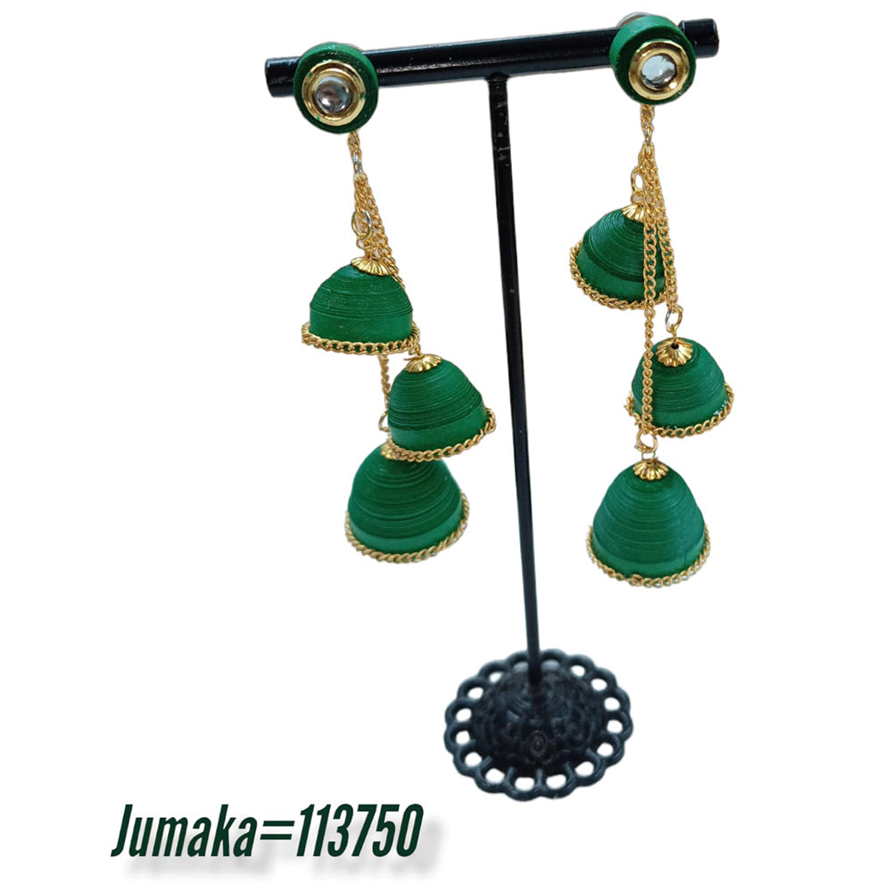 Padmawati Bangles Thread Dangler Earrings