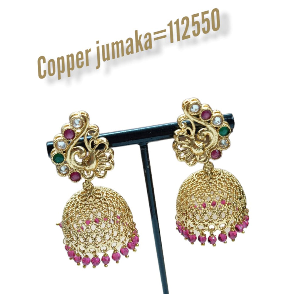 Padmawati Bangles Kundan Stone Jhumkis Earrings