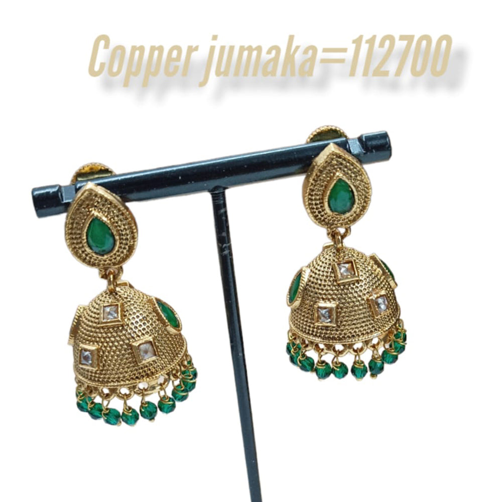 Padmawati Bangles Kundan Stone Jhumkis Earrings