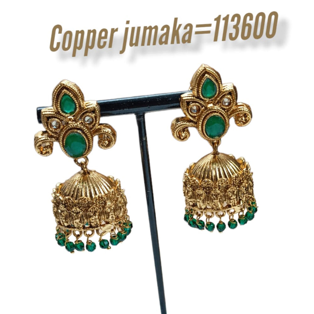 Padmawati Bangles Kundan Stone Jhumkis Earrings