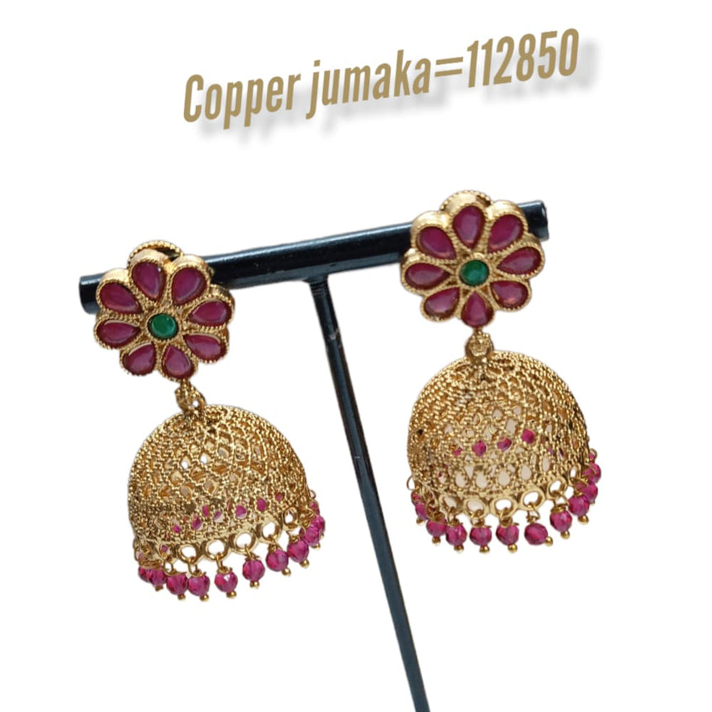 Padmawati Bangles Kundan Stone Jhumkis Earrings
