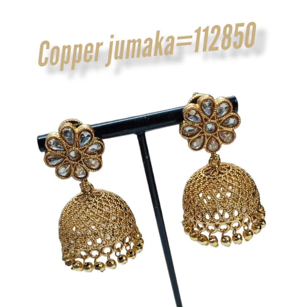Padmawati Bangles Kundan Stone Jhumkis Earrings
