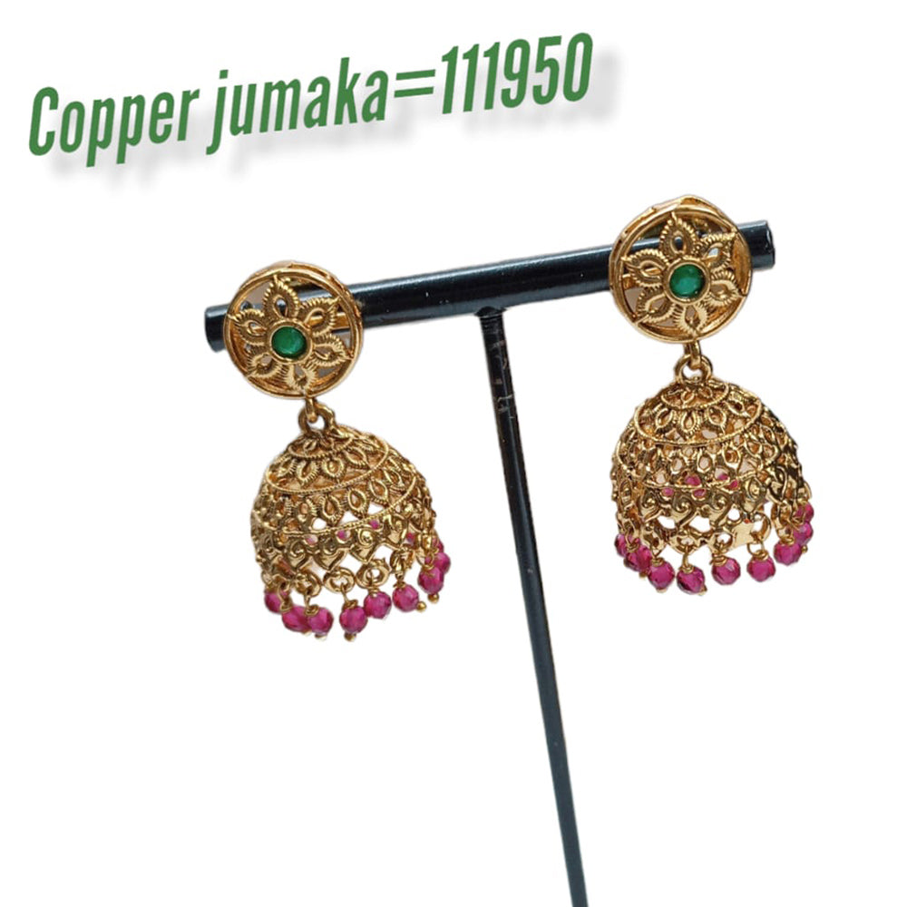 Padmawati Bangles Kundan Stone Jhumkis Earrings