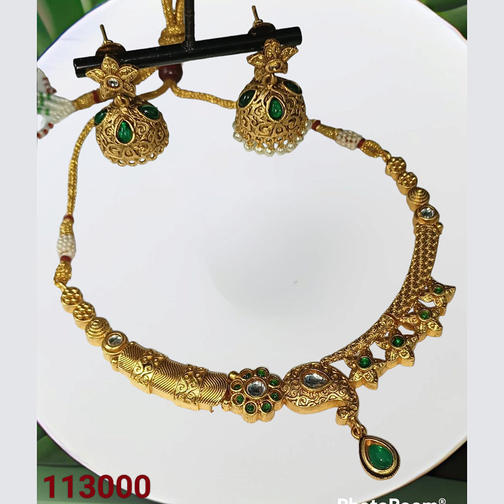 Padmawati Bangles Kundan Stone Choker Necklace Set