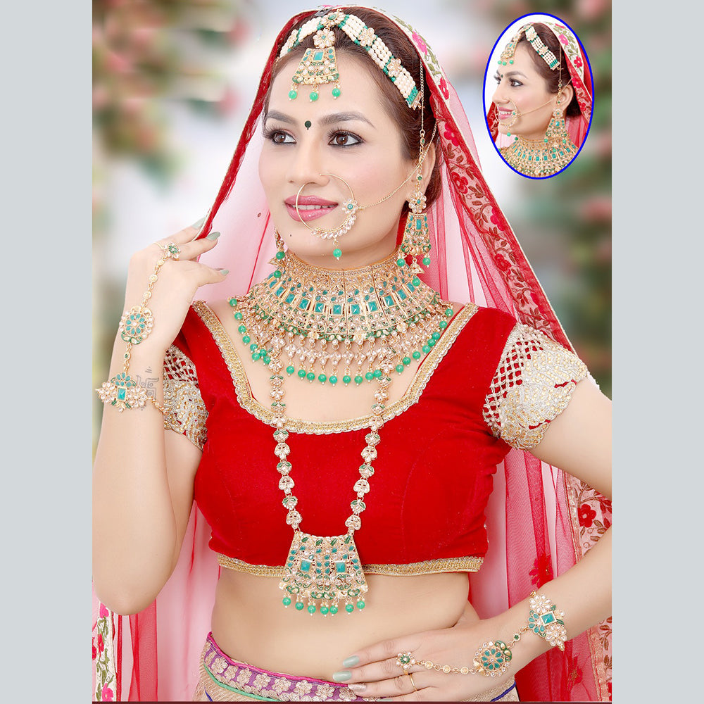 Neetu Art Gold Plated Kundan Bridal Set