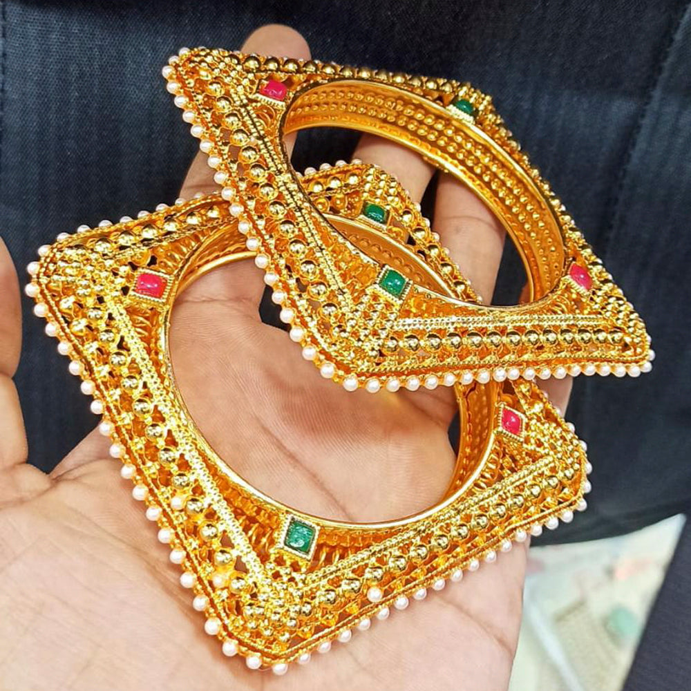 Manisha Jewellery Gold Plated Bangles Set โ JewelEMarket