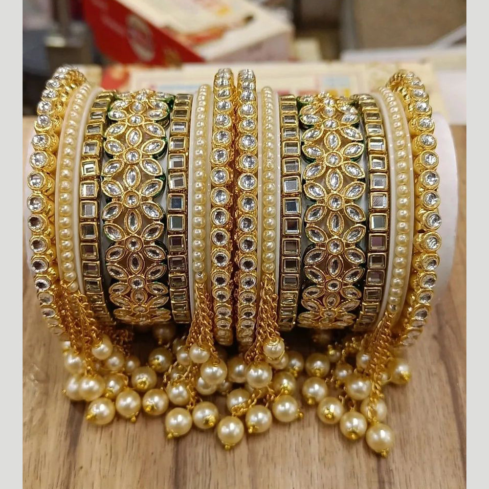 Manisha Jewellery Gold Plated Bangles Set – JewelEMarket