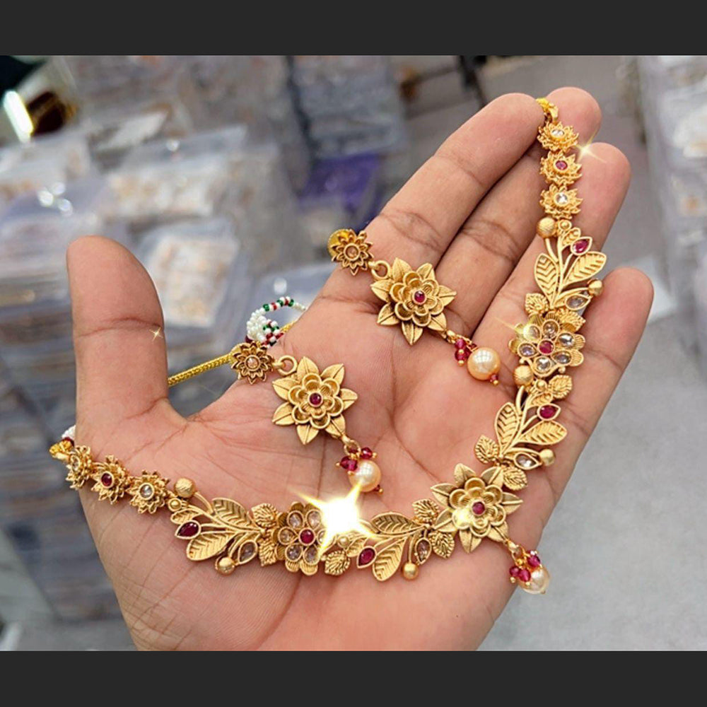 Gold Choker Vori Gold Necklace Bhori Gold Necklace Bhori Gold