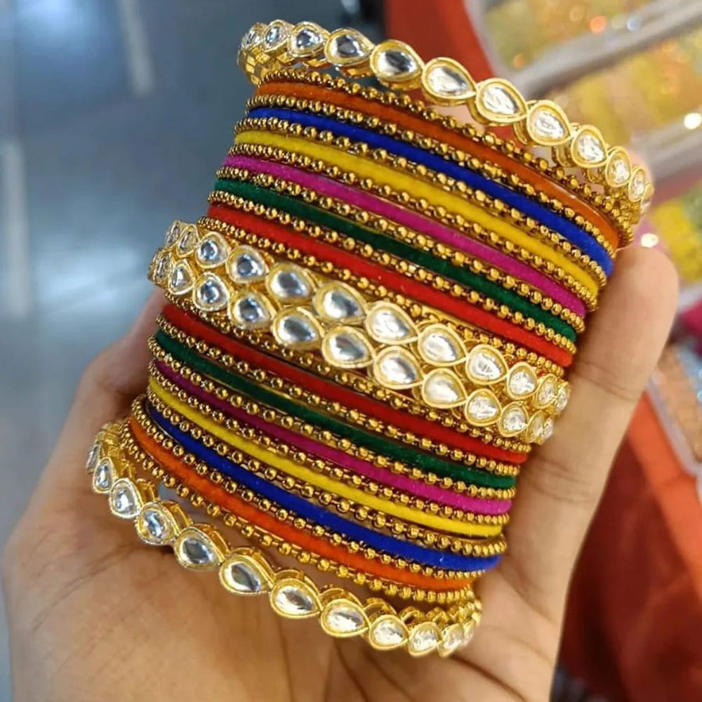 Kundan deals bangles gold