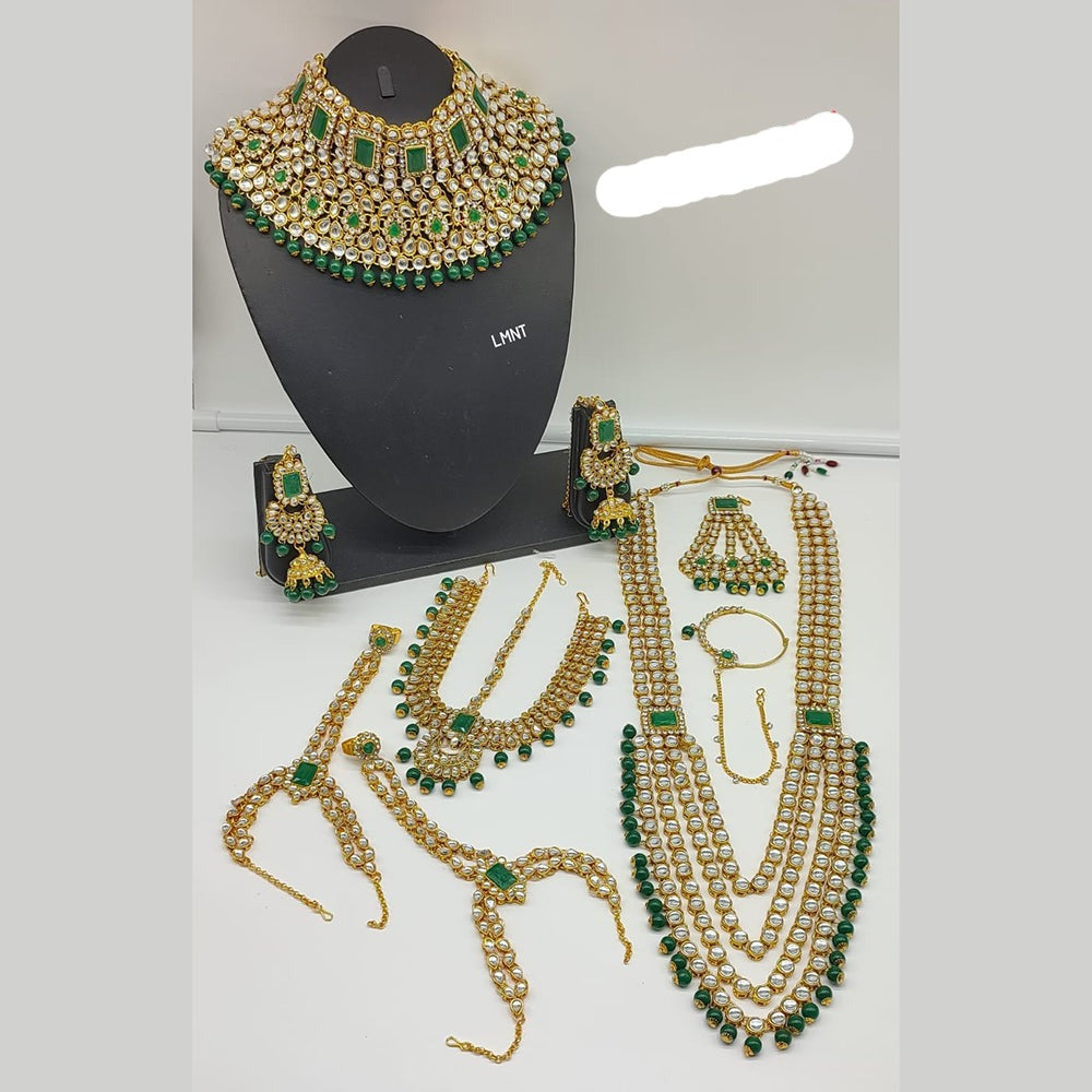 Lucentarts Jewellery Kundan Bridal Set