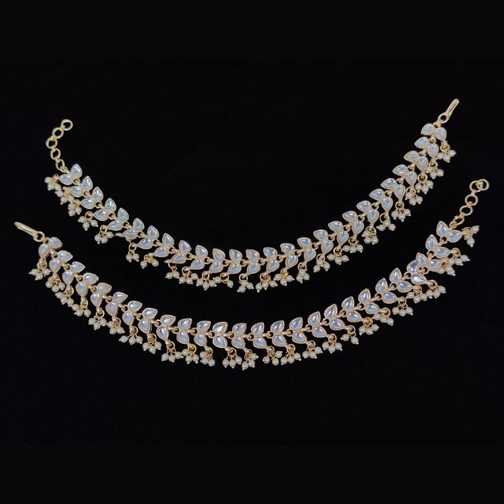 Vaamika Gold Plated Kundan Stone Payal