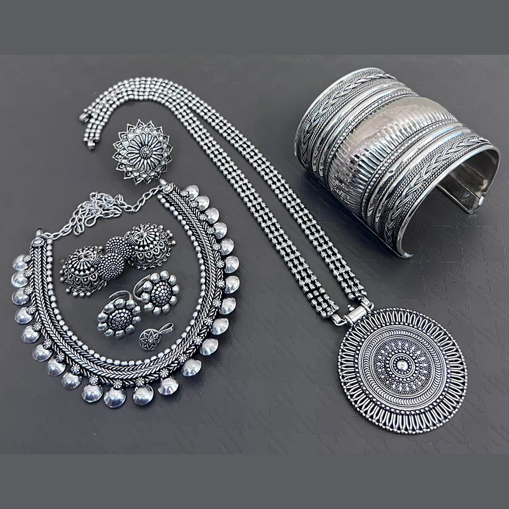 Vaamika Silver Plated Jewellery Combo