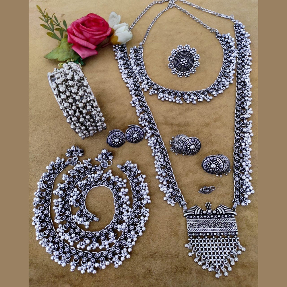 Vaamika Silver Plated Jewellery Combo