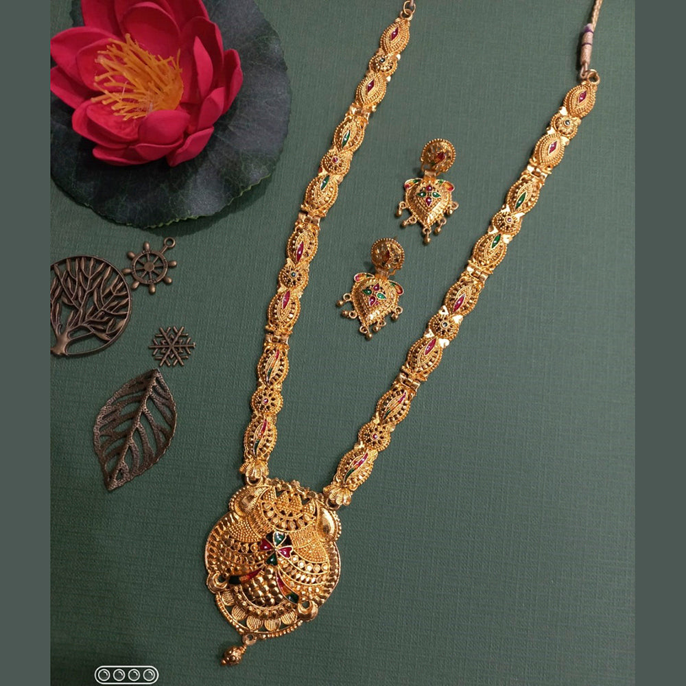 H K Fashion Gold Plated Necklace Set